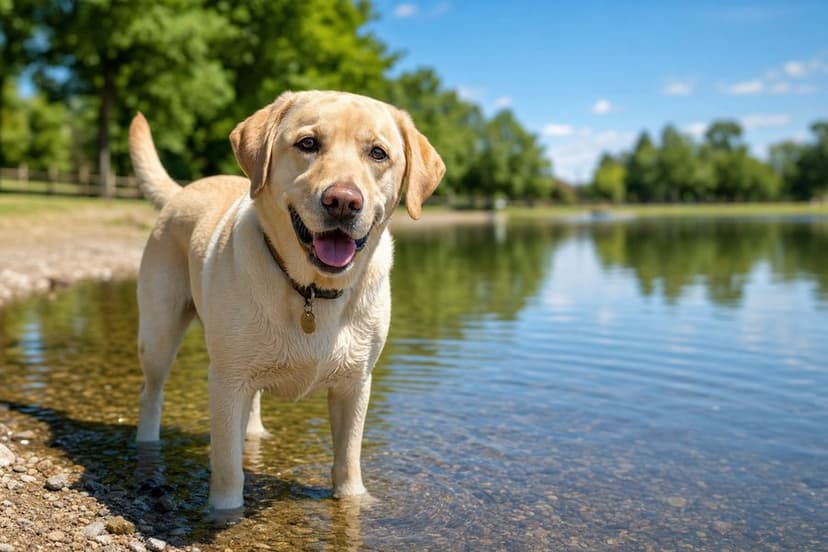 Dog at Lakeside Dog Park