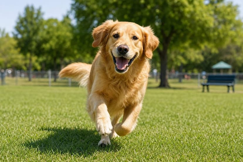 Dog at Riverside Dog Park
